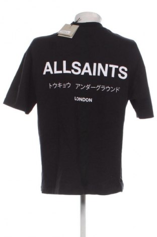Męski T-shirt AllSaints, Rozmiar M, Kolor Czarny, Cena 243,99 zł