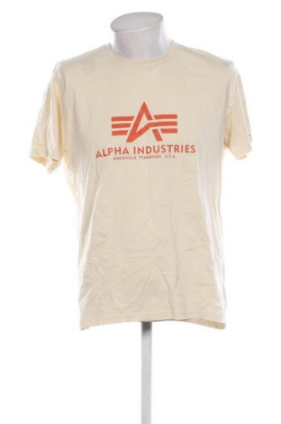 Męski T-shirt Alpha Industries, Rozmiar XL, Kolor ecru, Cena 163,99 zł