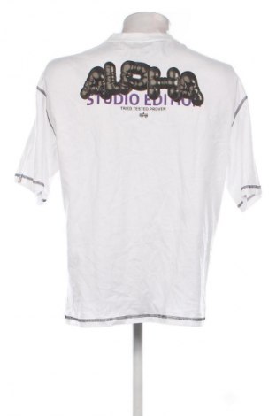 Herren T-Shirt Alpha Industries, Größe M, Farbe Weiß, Preis 34,99 €