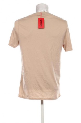 Herren T-Shirt Hugo Boss, Größe M, Farbe Beige, Preis 61,99 €