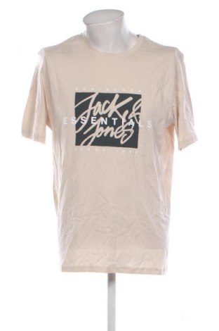Męski T-shirt Jack & Jones, Rozmiar XL, Kolor Beżowy, Cena 108,99 zł