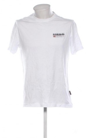 Herren T-Shirt Napapijri, Größe XL, Farbe Weiß, Preis 47,99 €