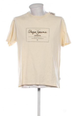Męski T-shirt Pepe Jeans, Rozmiar M, Kolor Beżowy, Cena 203,99 zł