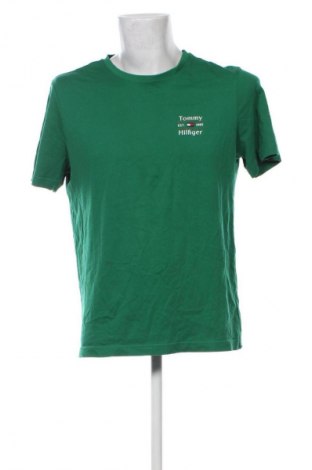 Męski T-shirt Tommy Hilfiger, Rozmiar L, Kolor Zielony, Cena 111,99 zł