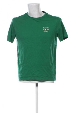 Męski T-shirt Tommy Hilfiger, Rozmiar L, Kolor Zielony, Cena 215,99 zł
