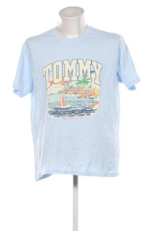 Męski T-shirt Tommy Jeans, Rozmiar L, Kolor Niebieski, Cena 215,99 zł