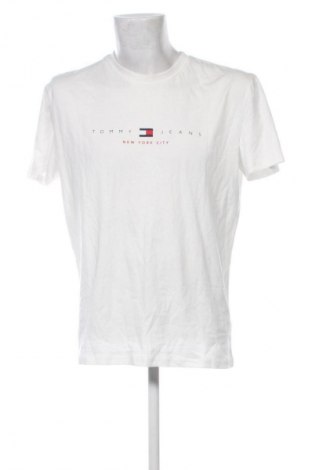 Męski T-shirt Tommy Jeans, Rozmiar L, Kolor Biały, Cena 95,99 zł