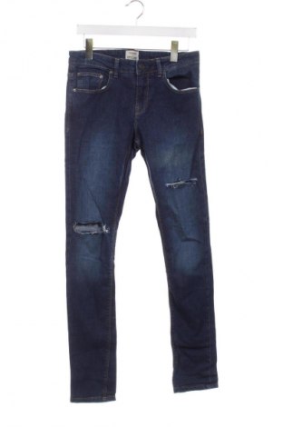Мъжки дънки Pull&Bear, Размер XS, Цвят Син, Цена 66,47 лв.