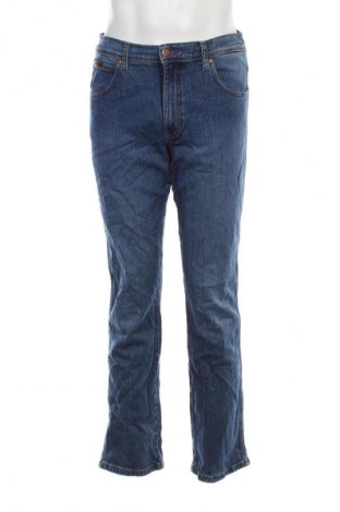 Męskie jeansy Wrangler, Rozmiar M, Kolor Niebieski, Cena 162,99 zł