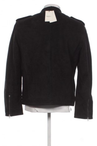 Мъжко кожено яке Pepe Jeans, Размер L, Цвят Черен, Цена 419,99 лв.