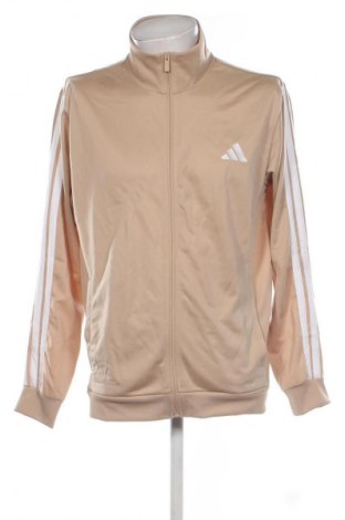 Мъжко спортно горнище Adidas, Размер L, Цвят Бежов, Цена 109,99 лв.