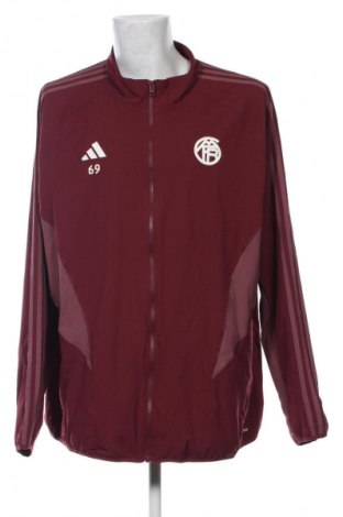 Herrenjacke Adidas, Größe 3XL, Farbe Rot, Preis 40,99 €