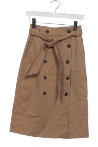Φούστα Massimo Dutti, Μέγεθος XS, Χρώμα  Μπέζ, Τιμή 31,72 €