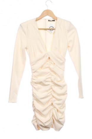 Sukienka Zara, Rozmiar XS, Kolor ecru, Cena 55,99 zł