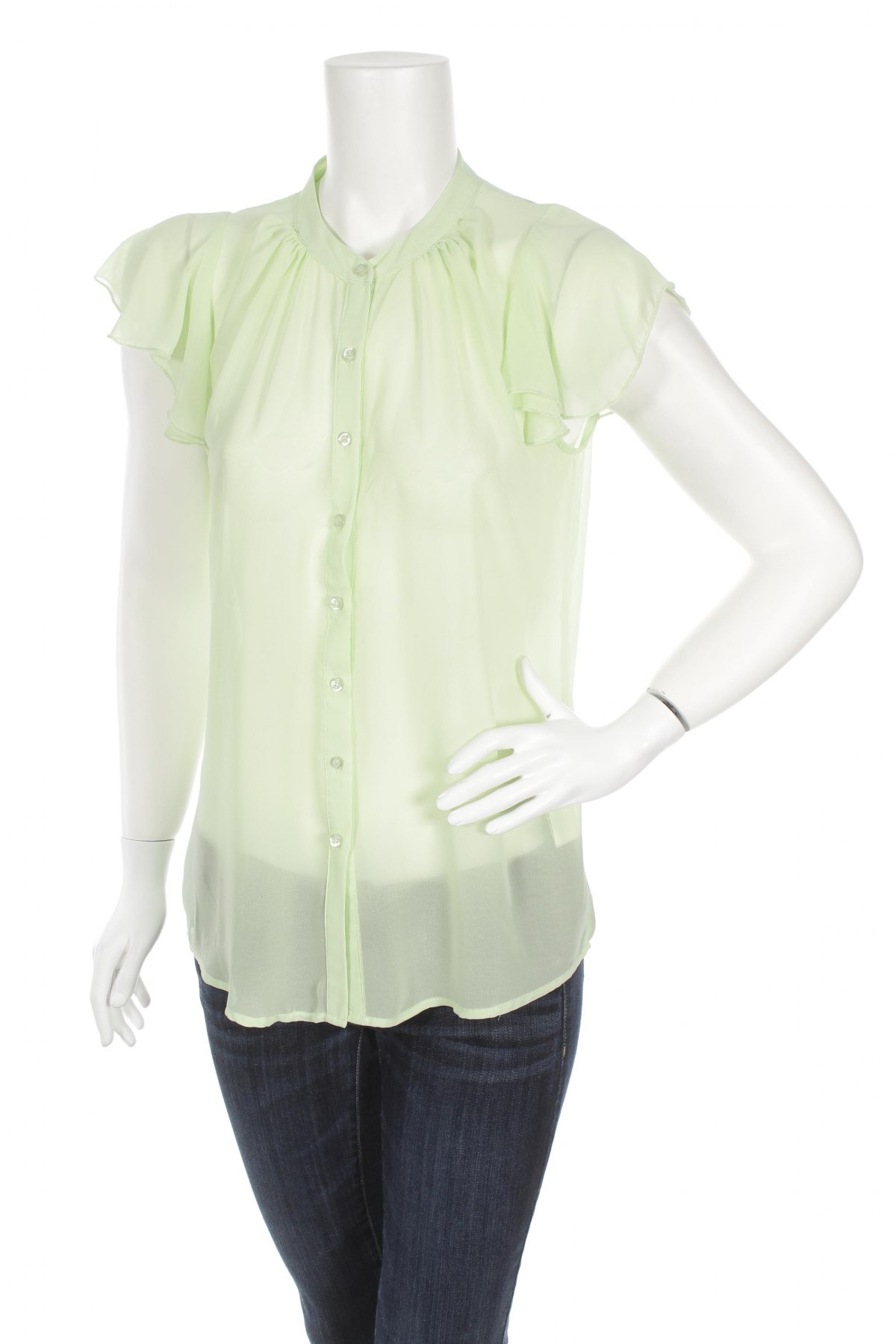 Γυναικείο πουκάμισο Bik Bok, Μέγεθος M, Χρώμα Πράσινο, Τιμή 9,28 €