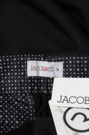 Детски панталон Jacob & Co, Размер 13-14y/ 164-168 см, Цвят Черен, Цена 7,75 лв.