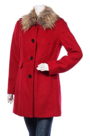 Дамско палто Comma,, Размер M, Цвят Червен, 52% вълна, 48% полиестер, Цена 209,25 лв.
