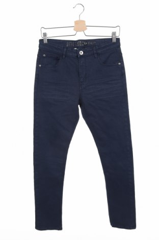 Dziecięce jeansy H&M, Rozmiar 12-13y/ 158-164 cm, Kolor Niebieski, 98% bawełna, 2% elastyna, Cena 74,25 zł