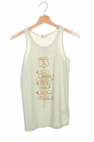 Μπλουζάκι αμάνικο παιδικό H&M, Μέγεθος 14-15y/ 168-170 εκ., Χρώμα Πράσινο, Βαμβάκι, Τιμή 5,85 €