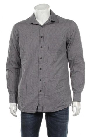 Мъжка риза Charles Vogele, Размер M, Цвят Черен, 55% памук, 45% полиестер, Цена 4,46 лв.