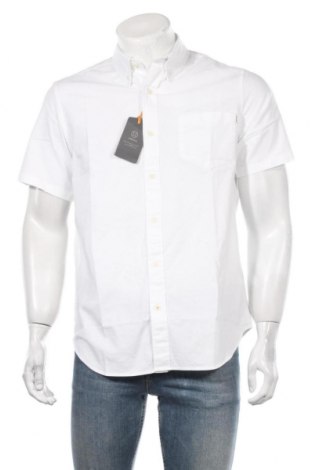 Męska koszula Timberland, Rozmiar M, Kolor Biały, 98% bawełna, 2% elastyna, Cena 128,38 zł