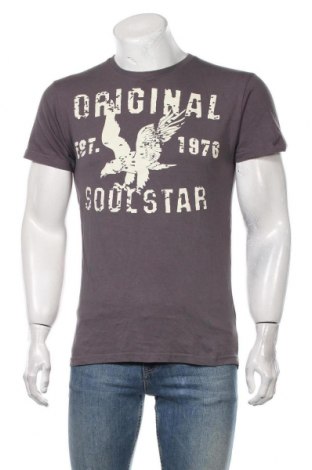 Мъжка тениска Soulstar, Размер XL, Цвят Сив, Памук, Цена 13,92 лв.