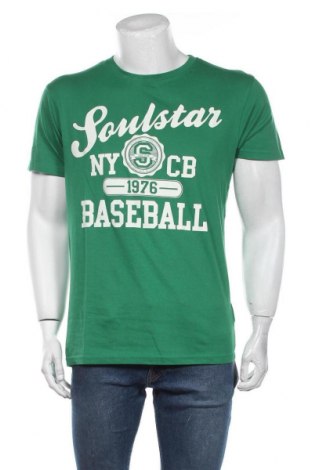 Мъжка тениска Soulstar, Размер L, Цвят Зелен, 100% памук, Цена 14,40 лв.