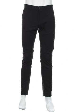 Мъжки панталон Zara Man, Размер M, Цвят Черен, 64% полиестер, 34% вискоза, 2% еластан, Цена 23,89 лв.