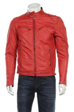 Pánská kožená bunda , Velikost S, Barva Červená, Pravá kůže, Cena  1 084,00 Kč