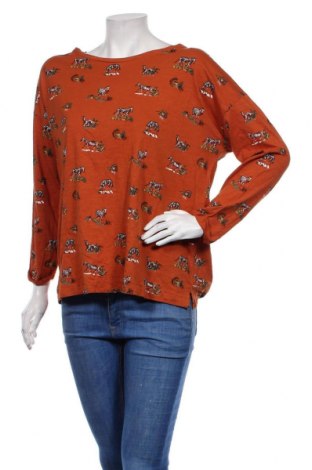 Дамска блуза Springfield, Размер XL, Цвят Оранжев, Памук, Цена 20,65 лв.