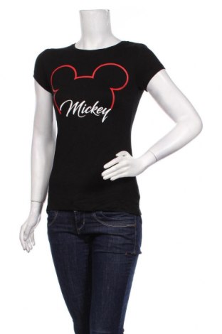Γυναικείο t-shirt Disney, Μέγεθος S, Χρώμα Μαύρο, 95% βισκόζη, 5% ελαστάνη, Τιμή 15,68 €