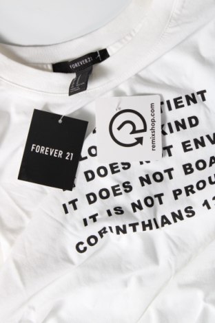 Γυναικείο t-shirt Forever 21, Μέγεθος M, Χρώμα Λευκό, Βαμβάκι, Τιμή 10,05 €