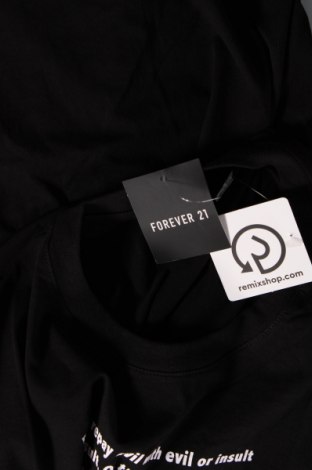 Γυναικείο t-shirt Forever 21, Μέγεθος M, Χρώμα Μαύρο, Βαμβάκι, Τιμή 10,05 €