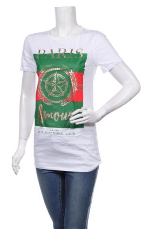 Γυναικείο t-shirt Ginger, Μέγεθος S, Χρώμα Λευκό, Βαμβάκι, Τιμή 5,93 €