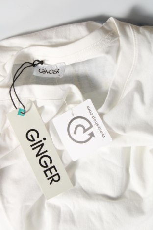 Γυναικείο t-shirt Ginger, Μέγεθος L, Χρώμα Λευκό, Βαμβάκι, Τιμή 7,04 €