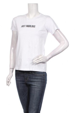 Γυναικείο t-shirt Ginger, Μέγεθος S, Χρώμα Λευκό, Βαμβάκι, Τιμή 9,28 €