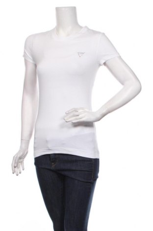 Γυναικείο t-shirt Guess, Μέγεθος S, Χρώμα Λευκό, 95% βαμβάκι, 5% ελαστάνη, Τιμή 15,07 €