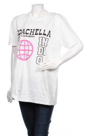 Γυναικείο t-shirt Missguided, Μέγεθος L, Χρώμα Λευκό, Βαμβάκι, Τιμή 10,05 €
