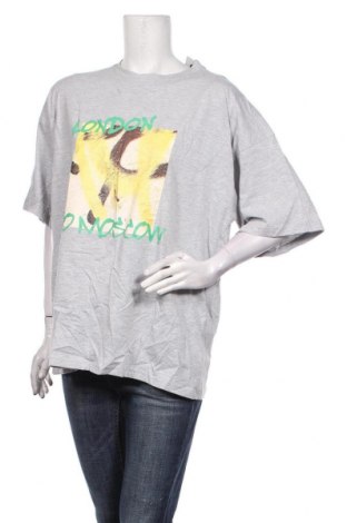 Γυναικείο t-shirt Missguided, Μέγεθος S, Χρώμα Γκρί, 52% πολυεστέρας, 48% βαμβάκι, Τιμή 11,34 €