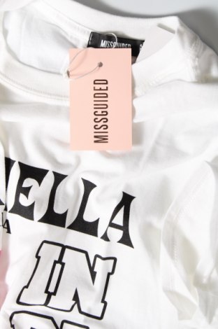 Γυναικείο t-shirt Missguided, Μέγεθος L, Χρώμα Λευκό, Τιμή 6,14 €