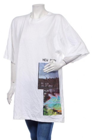 Γυναικείο t-shirt Missguided, Μέγεθος M, Χρώμα Λευκό, 55% πολυεστέρας, 45% βαμβάκι, Τιμή 7,04 €