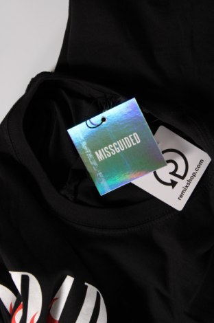 Γυναικείο t-shirt Missguided, Μέγεθος M, Χρώμα Μαύρο, Βαμβάκι, Τιμή 10,05 €