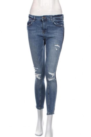 Damskie jeansy Zara, Rozmiar M, Kolor Niebieski, 98% bawełna, 2% elastyna, Cena 104,91 zł