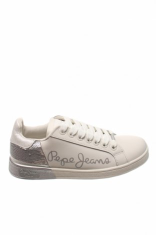 Γυναικεία παπούτσια Pepe Jeans, Μέγεθος 36, Χρώμα Λευκό, Γνήσιο δέρμα, δερματίνη, κλωστοϋφαντουργικά προϊόντα, Τιμή 27,28 €