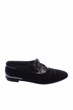 Дамски обувки Tod's, Размер 37, Цвят Черен, Естествен велур, естествена кожа, Цена 115,20 лв.