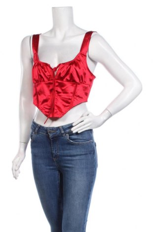 Γυναικείο αμάνικο μπλουζάκι ASOS, Μέγεθος XL, Χρώμα Κόκκινο, 95% πολυεστέρας, 5% ελαστάνη, Τιμή 11,86 €