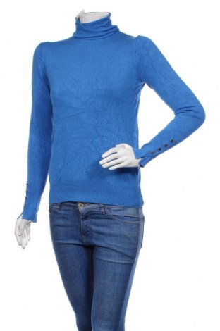 Дамски пуловер Zara, Размер M, Цвят Син, 83% вискоза, 15% полиамид, 2% еластан, Цена 50,40 лв.