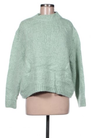 Дамски пуловер Zara, Размер M, Цвят Зелен, 53% акрил, 20% полиестер, 15% вълна, 12% полиамид, Цена 21,67 лв.