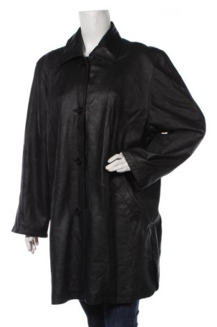 Дамско кожено яке, Размер L, Цвят Черен, Цена 12,01 лв.