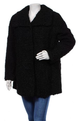 Дамско палто, Размер L, Цвят Черен, Астраган, Цена 219,56 лв.